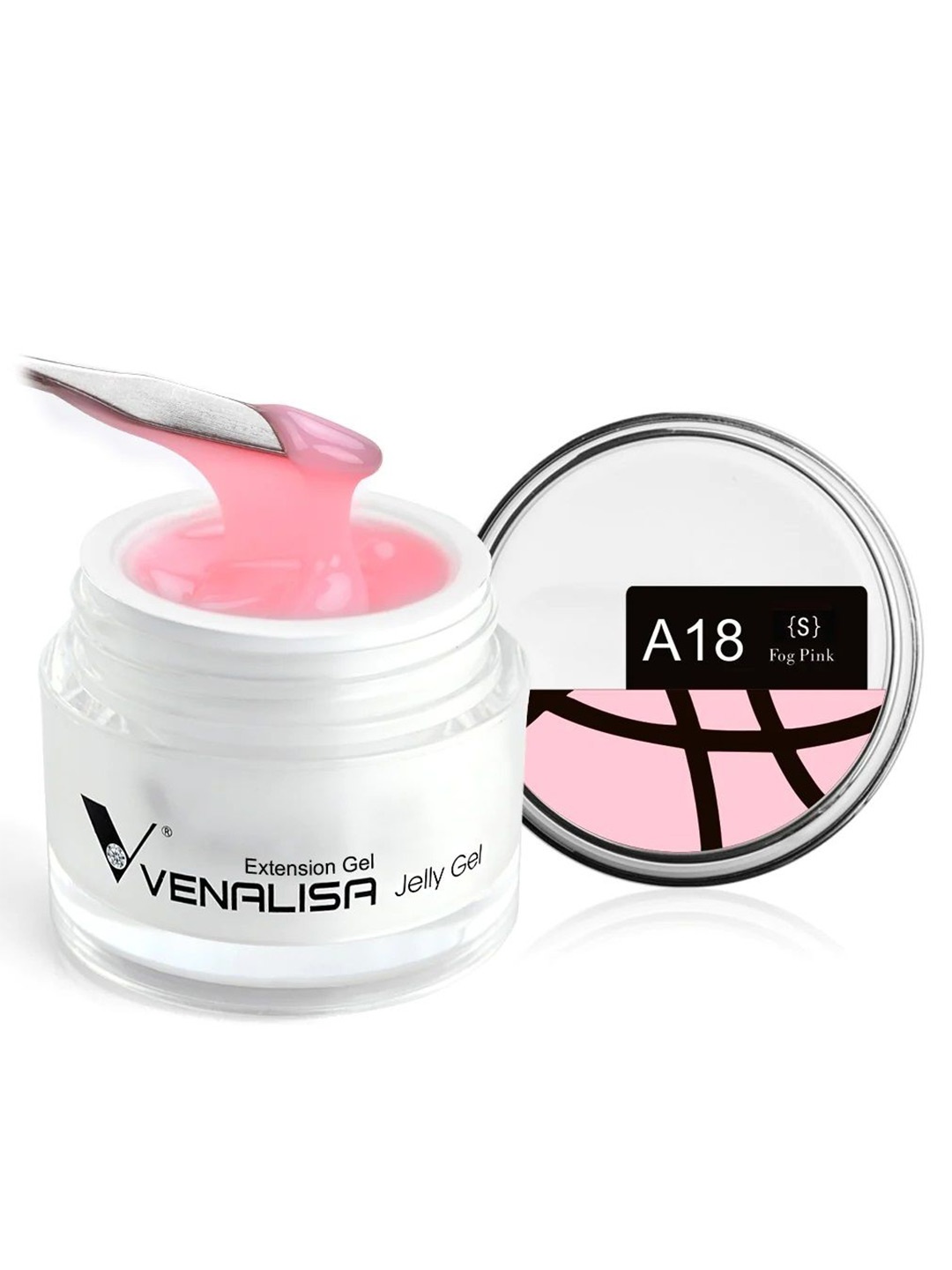 

VENALISA UV Sculpture Nail Extension Hard Jelly Builder Gel - 15 ml - Fog Pink A18 (S)