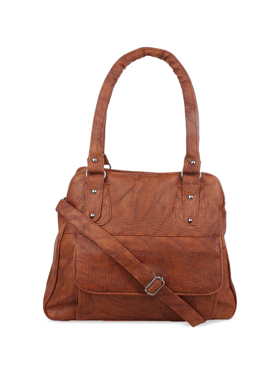 

DressBerry PU Swagger Shoulder Bag with Tasselled, Tan