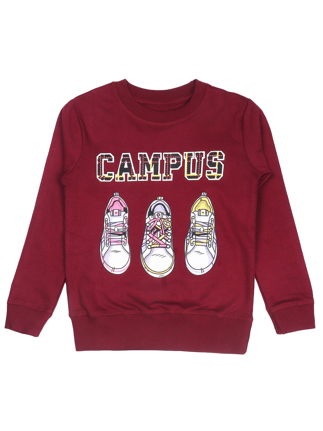 

Arshia Fashions Boys Printed Sweatshirt, Maroon