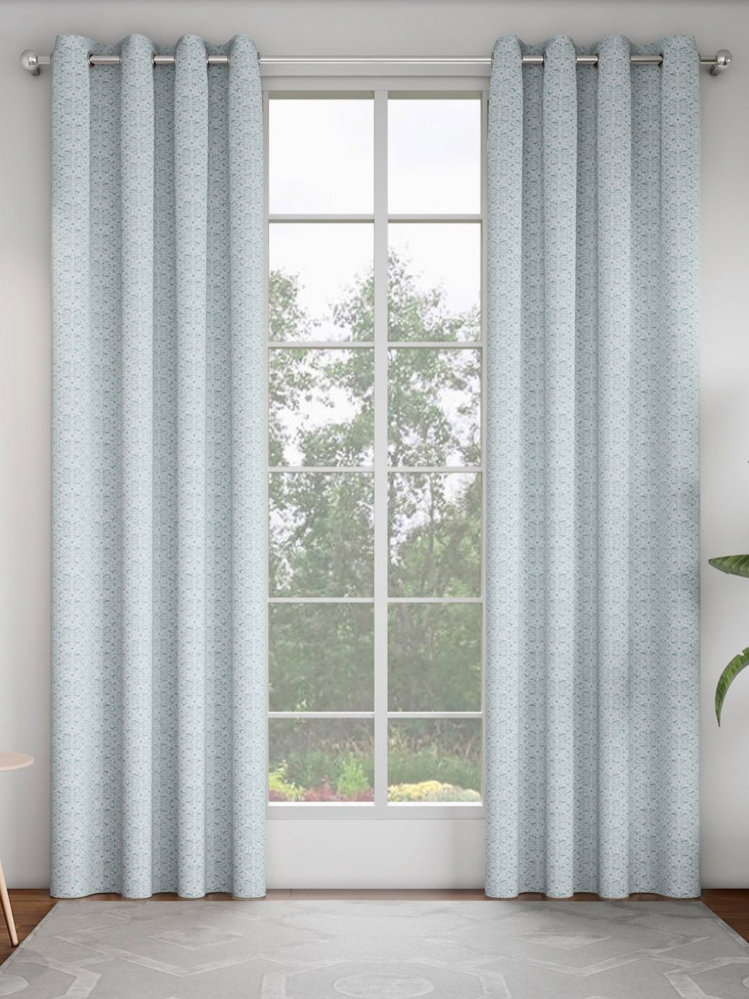 

GM Blue Set of 2 Room Darkening Door Curtain