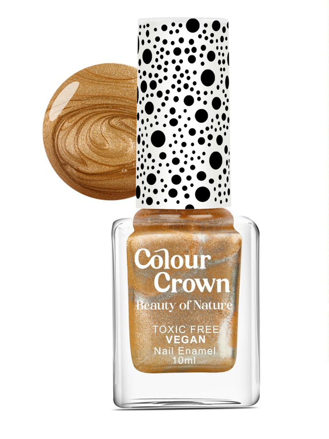 

CROWN Beauty Of Nature Longwear Glossy Finish Nail Enamel-10ml-A003, Bronze