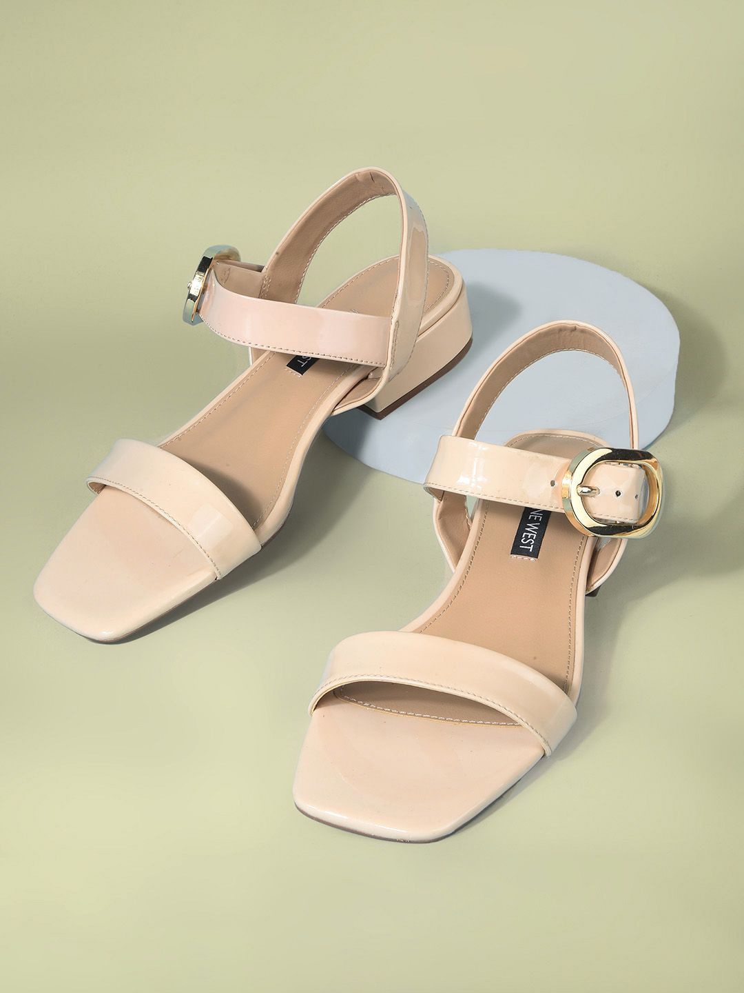 

Nine West Ethnic Block Sandals, Nude