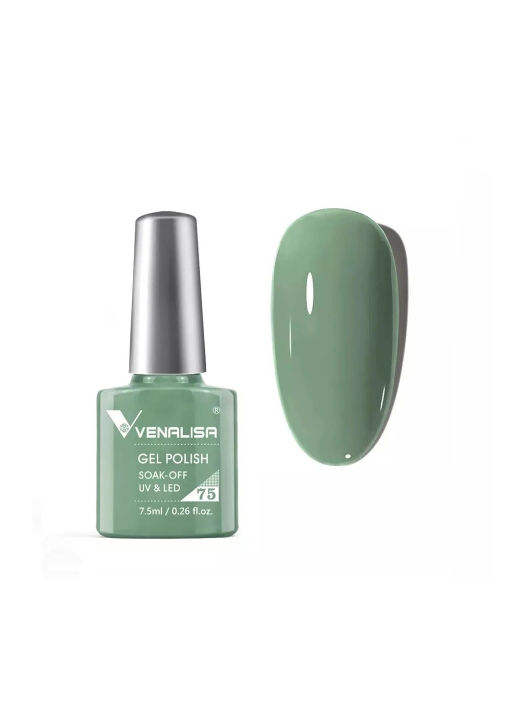 

VENALISA Soak Off UV LED Gel Nail Polish 7.5 ml - Shade 75, Olive