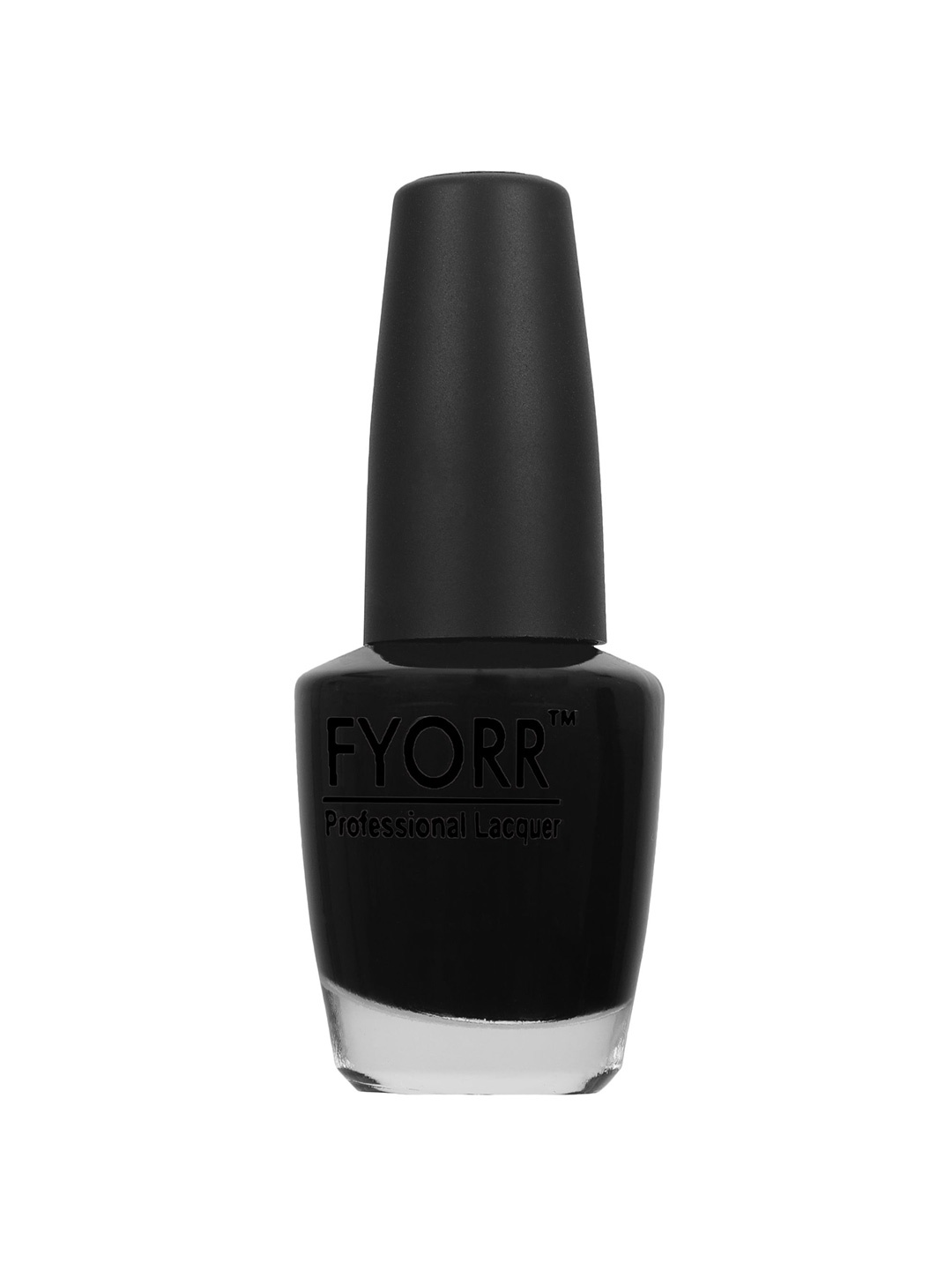 

FYORR Professional Lacquer Long Lasting Nail Polish - 15ml - Midnight Black- 34