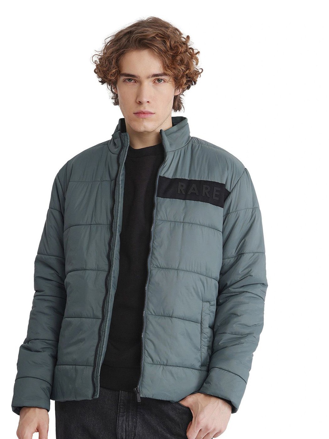 

RARE RABBIT Men Padded Jacket, Blue