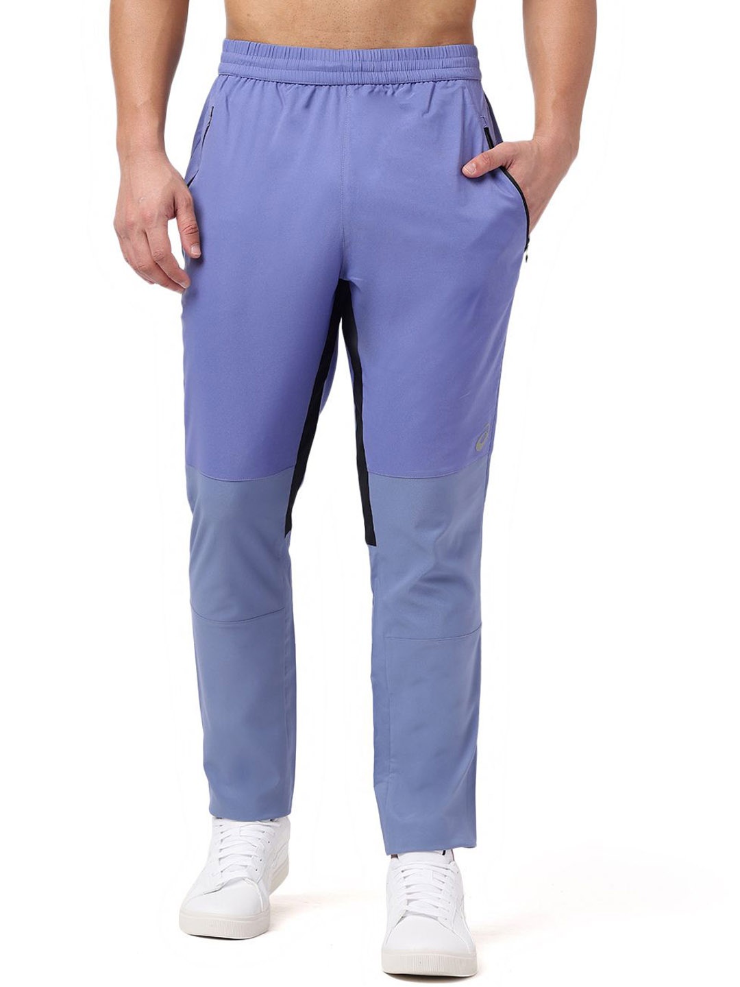 

ASICS Men Contrast Tape Slim Fit Track Pants, Purple