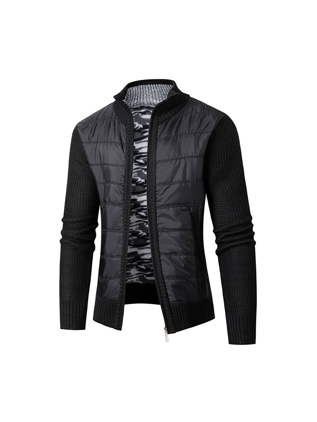 

StyleCast x Revolte Men Lightweight Open Front Jacket, Black