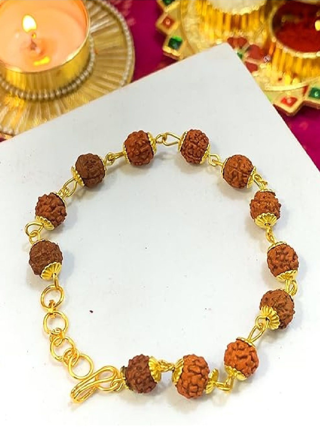 

RUHI COLLECTION Unisex Gold-Plated Multistrand Bracelet