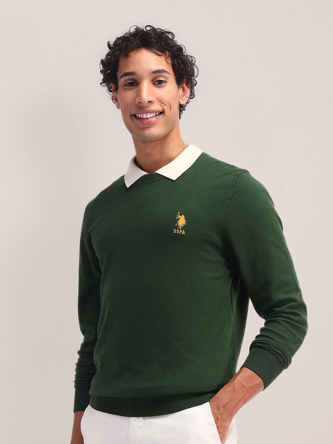 

U.S. Polo Assn. Men Pullover, Green