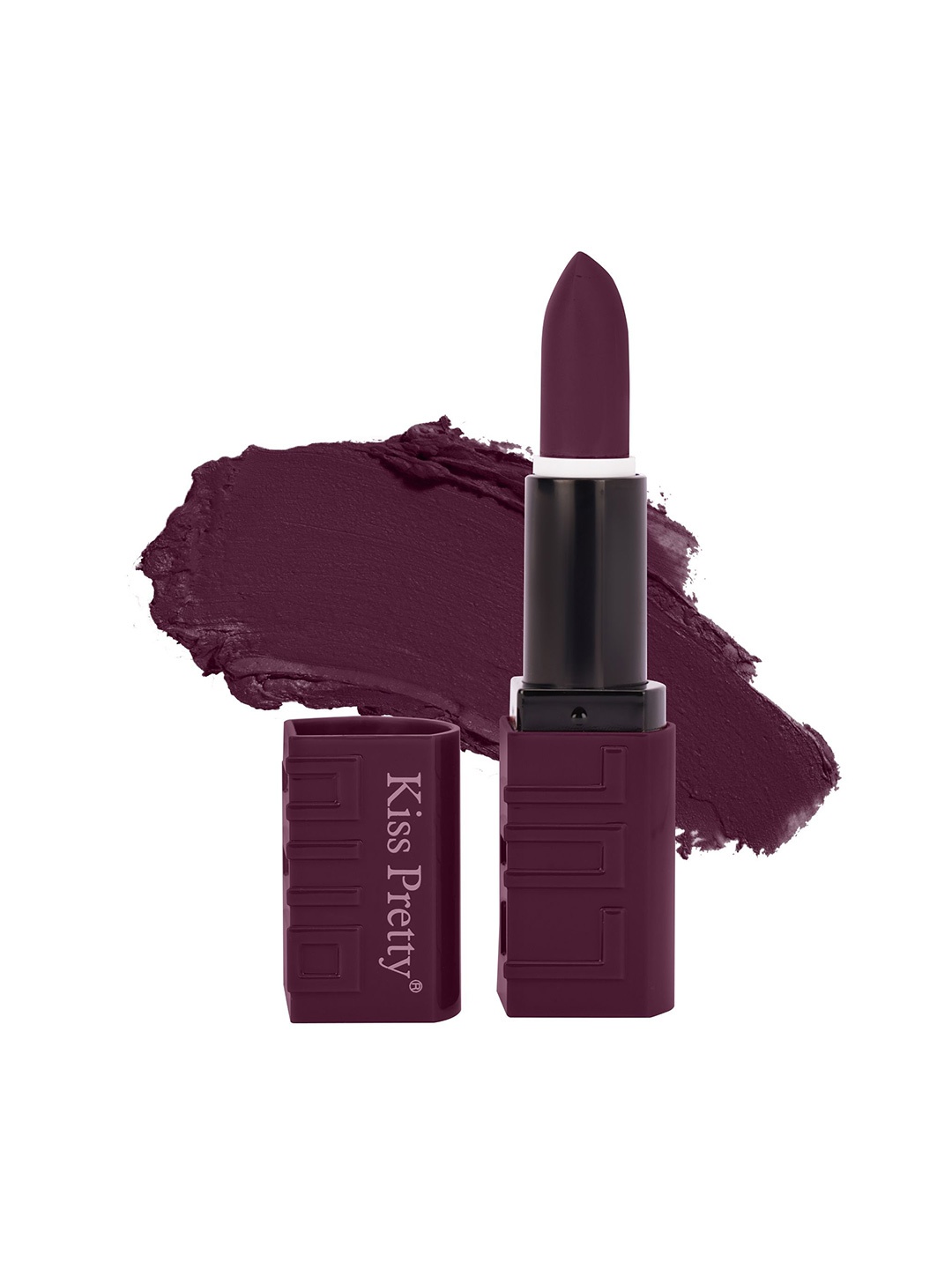 

Kiss pretty Long Lasting Non-Transfer Matte Lipstick - 3.5 g - Wine, Purple