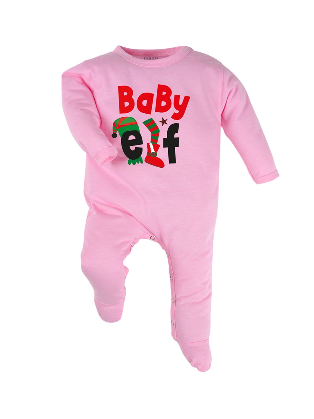 

FFLIRTYGO Kids Printed Cotton Sleepsuit, Pink