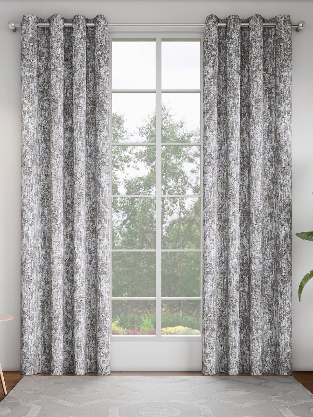 

GM Grey Set of 2 Room Darkening Door Curtain