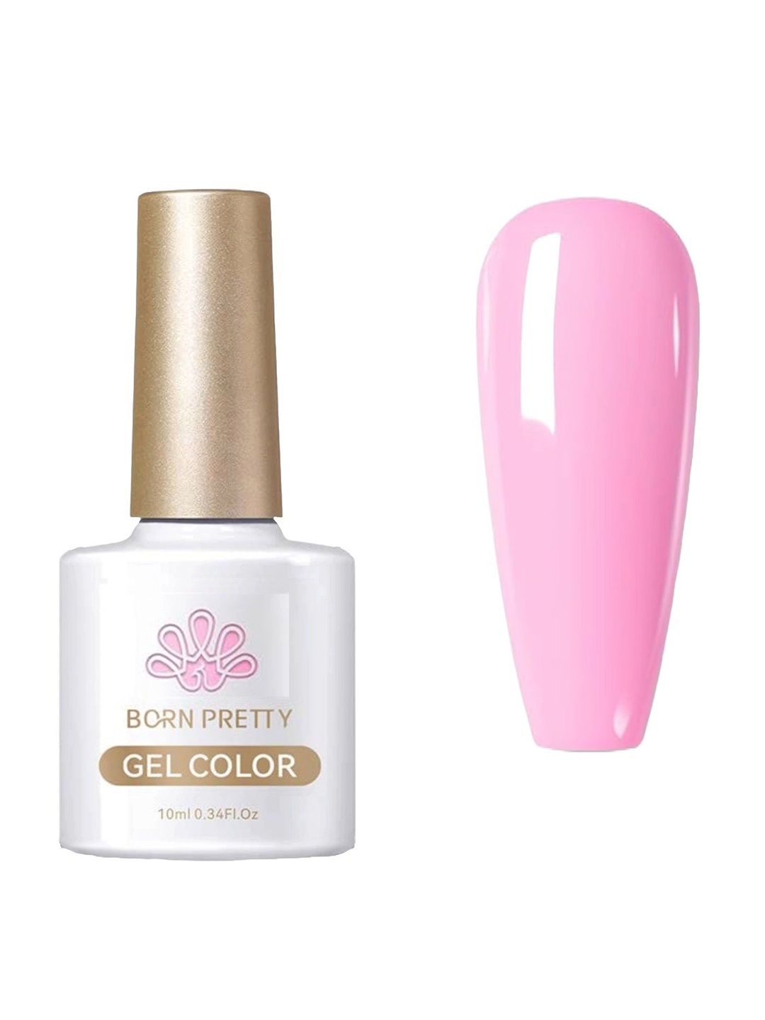 

BORN PRETTY Gel Color Waterproof Nail Polish - 10 ml- HP01, Pink