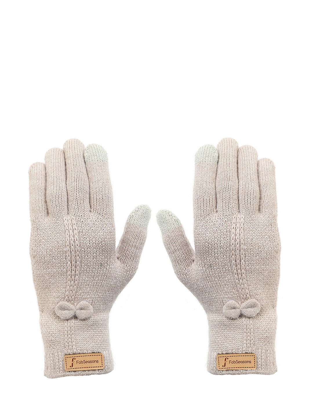 

FabSeasons Women Acrylic Winter Gloves, Brown