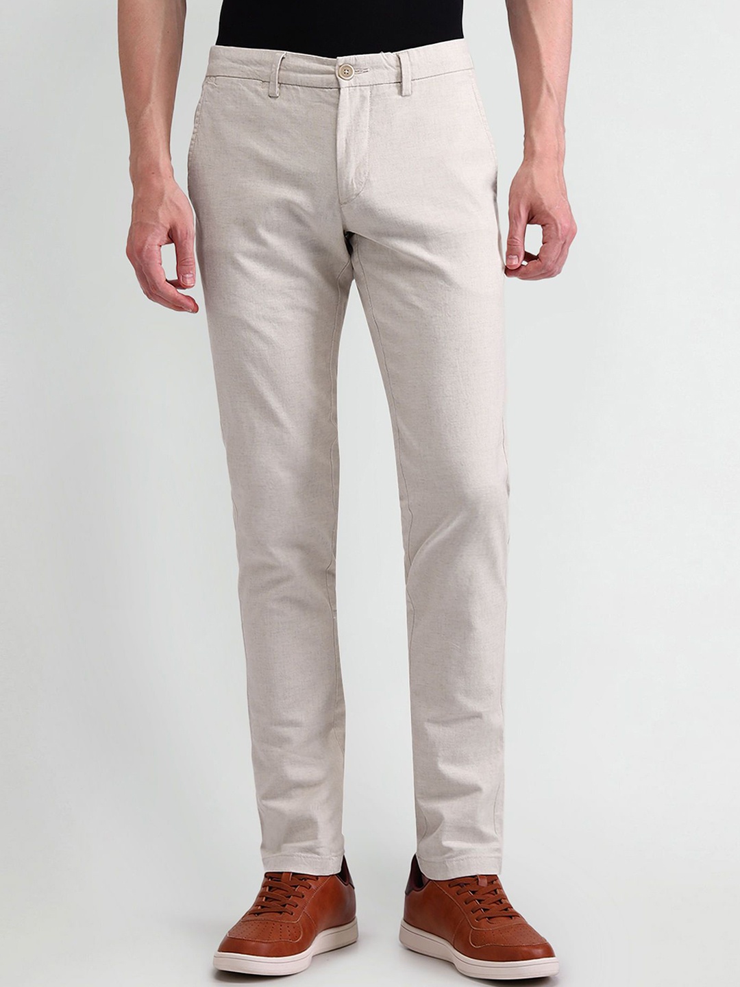

U.S. Polo Assn. Men Slim Fit Trousers, Beige