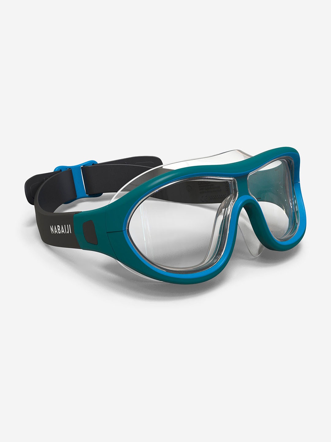 

Nabaiji By Decathlon Clear Lenses Swimming Goggles Mask, Black
