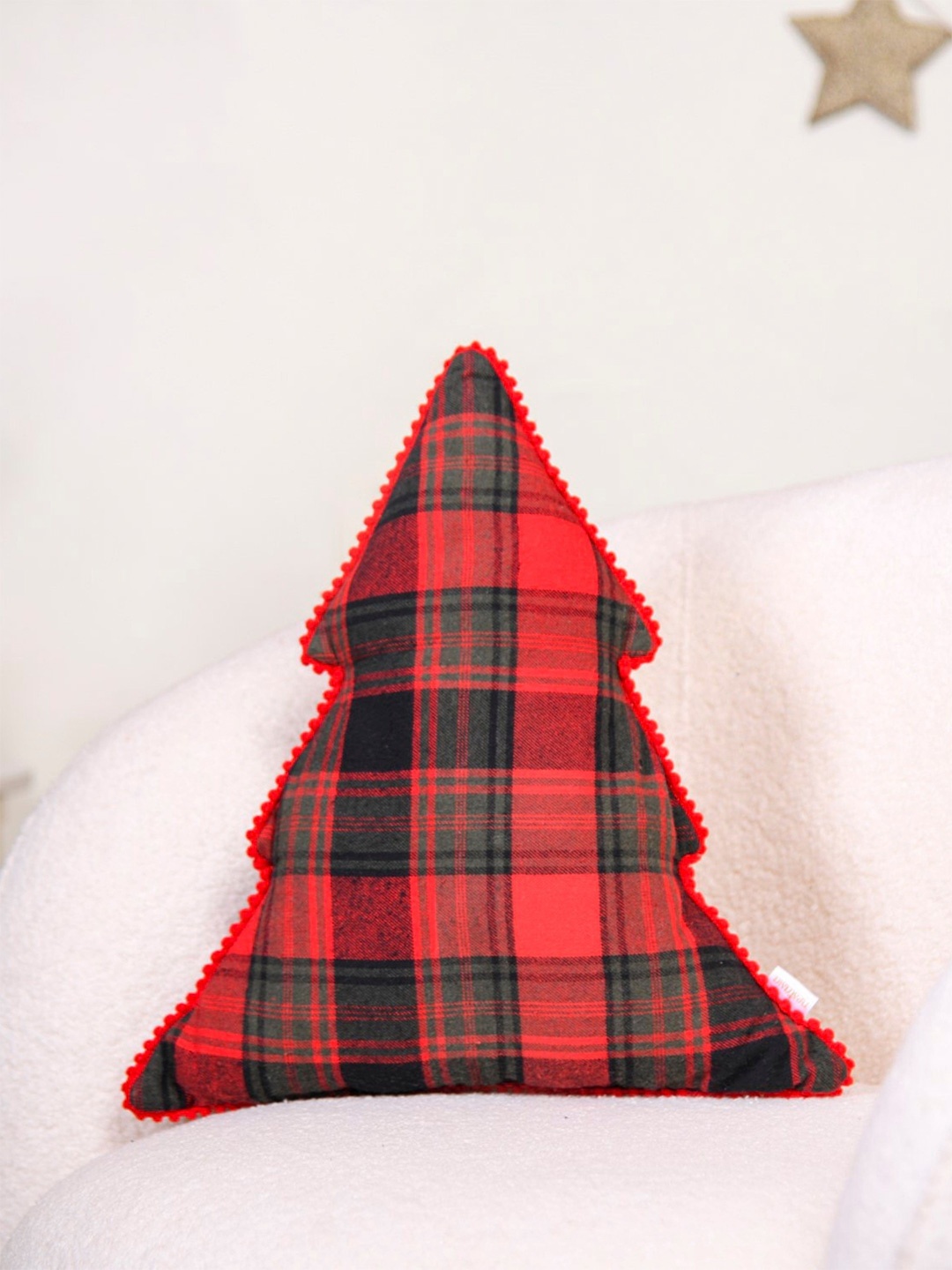 

Nestasia Black & Red Checked Christmas Tree Pre-Filled Cushion