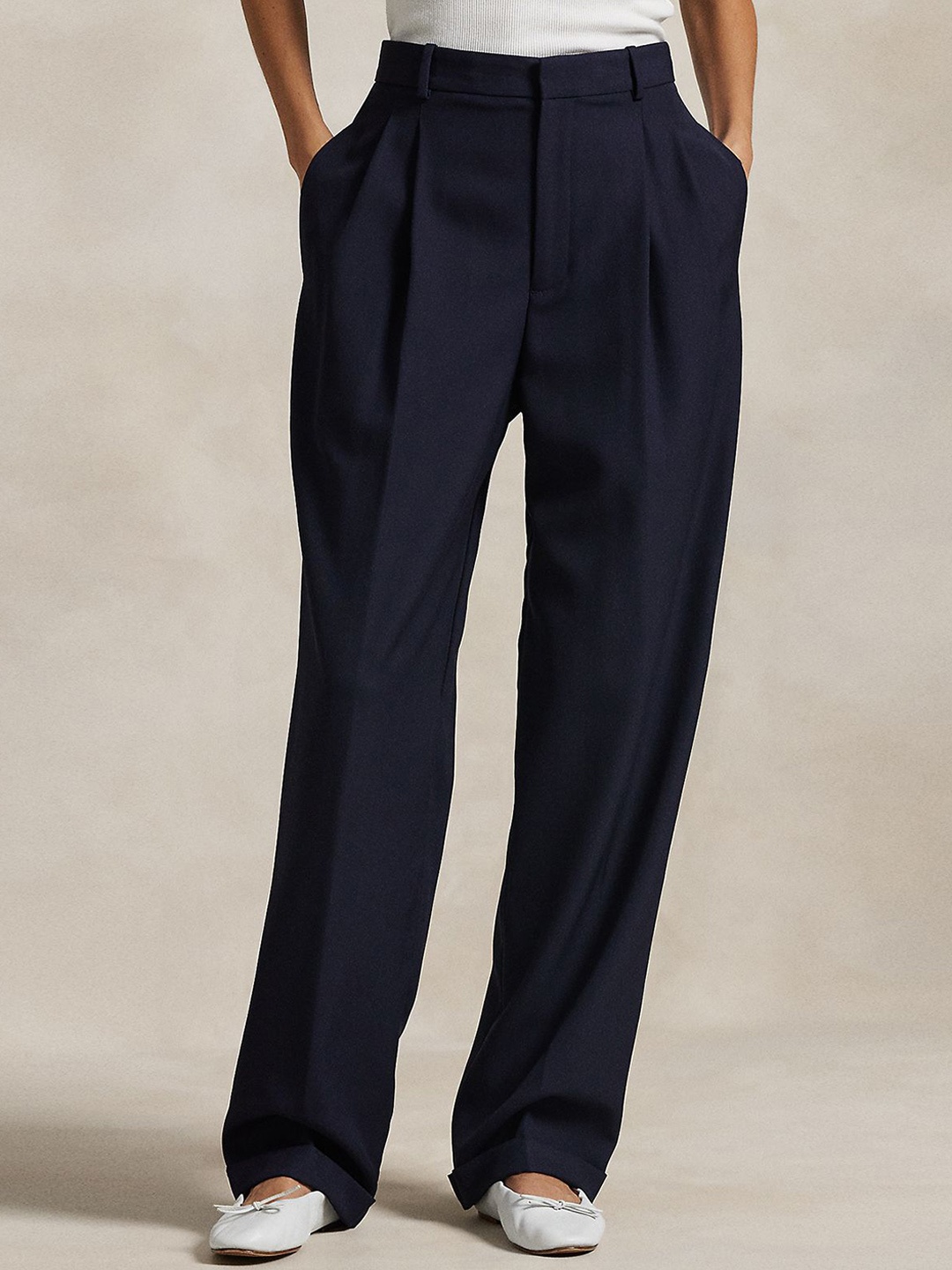 

Polo Ralph Lauren Slim-Fit Casual Trousers, Navy blue