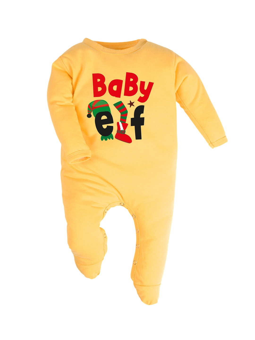 

FFLIRTYGO Kids Printed Cotton Sleepsuit, Yellow