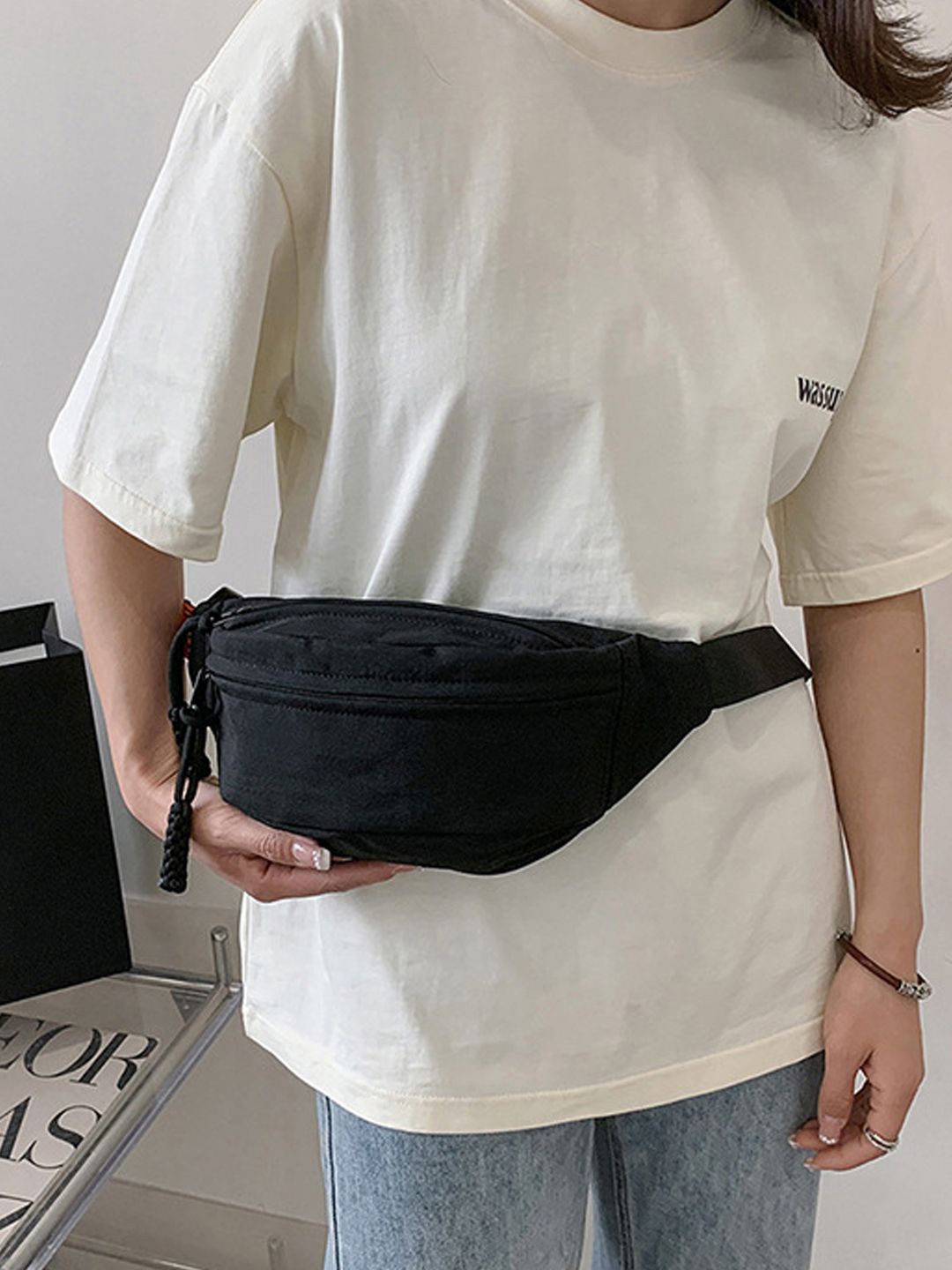 

StyleCast Checked Fanny Pack, Na