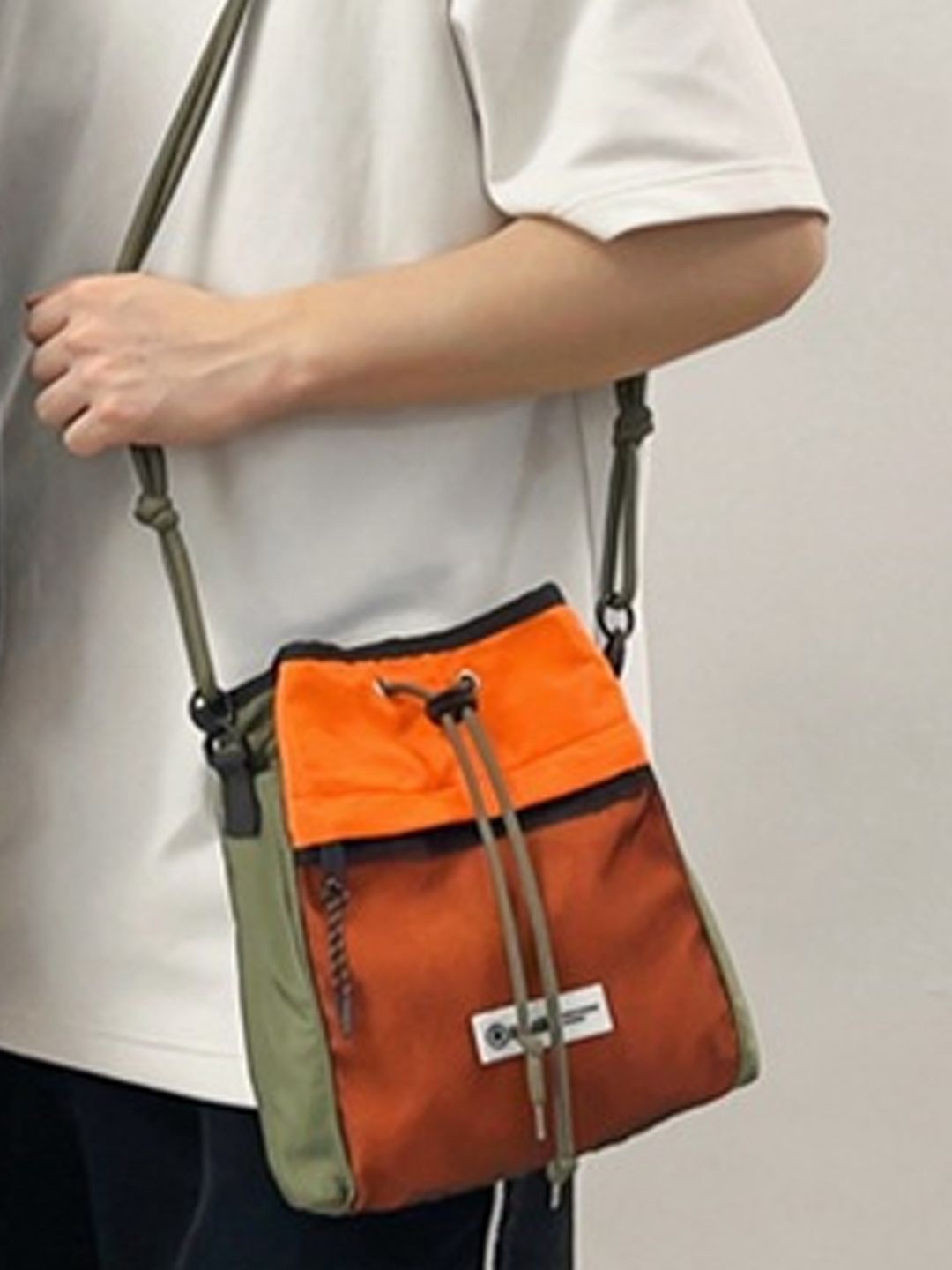 

StyleCast Orange & Black Casual Stylish Crossbody Bag