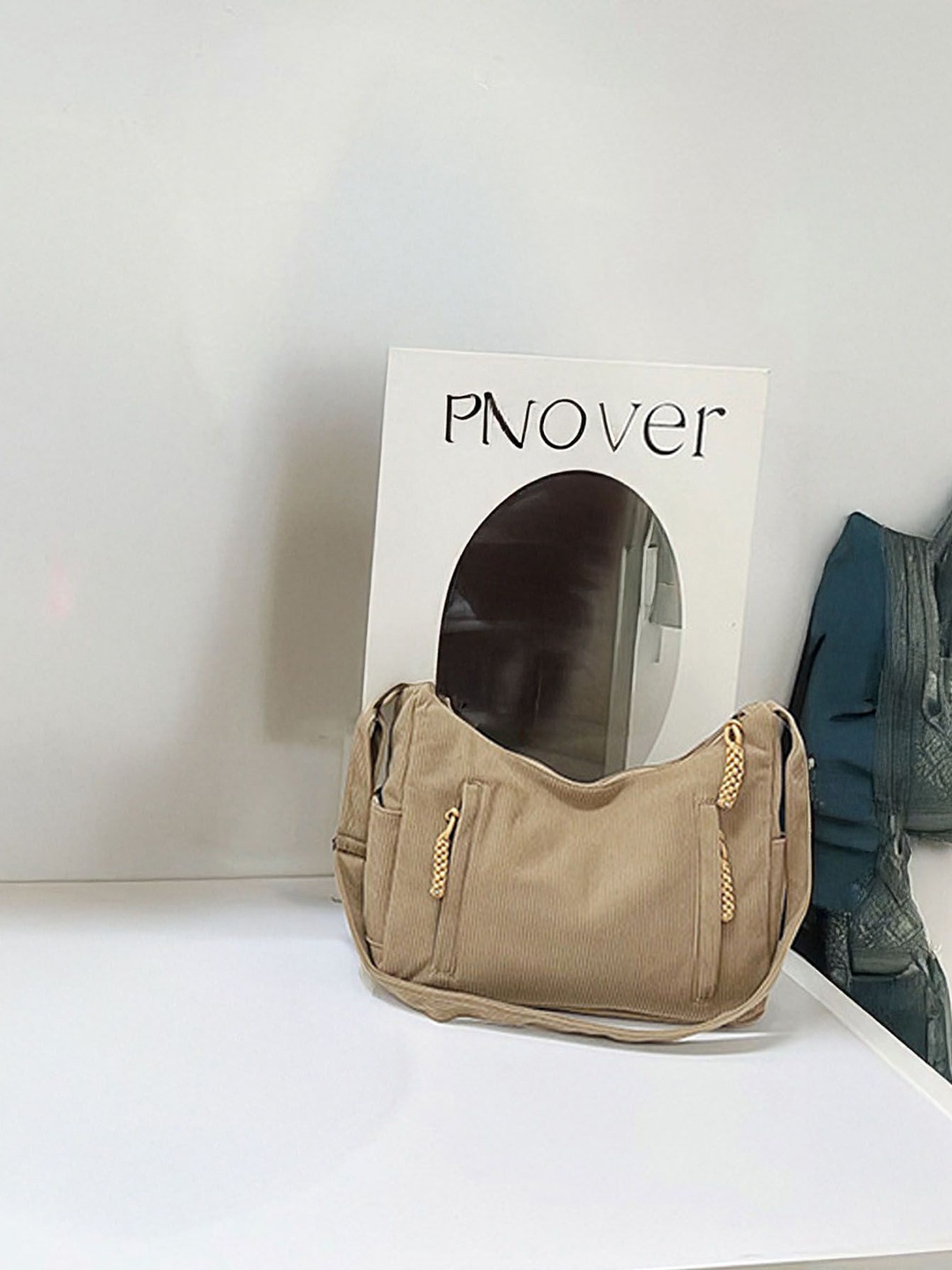 

StyleCast Checked Structured Handheld Bag with, Na