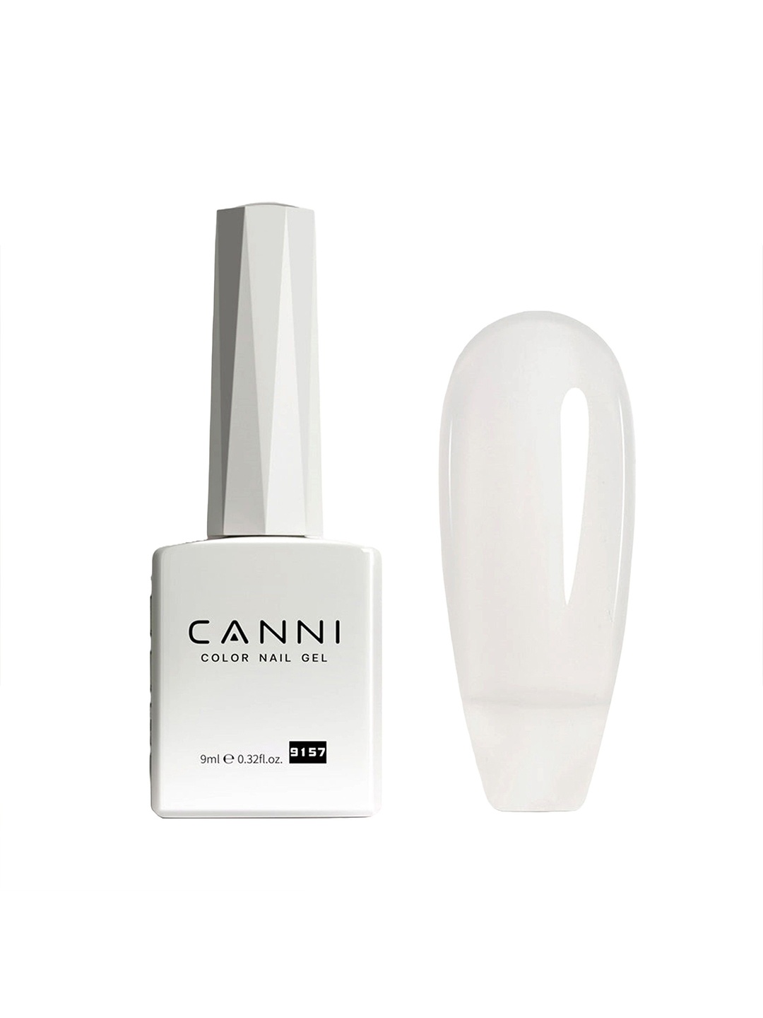 

CANNI Hema Free UV Jelly Color Gel Nail Polish - 9 ml - 9157, White