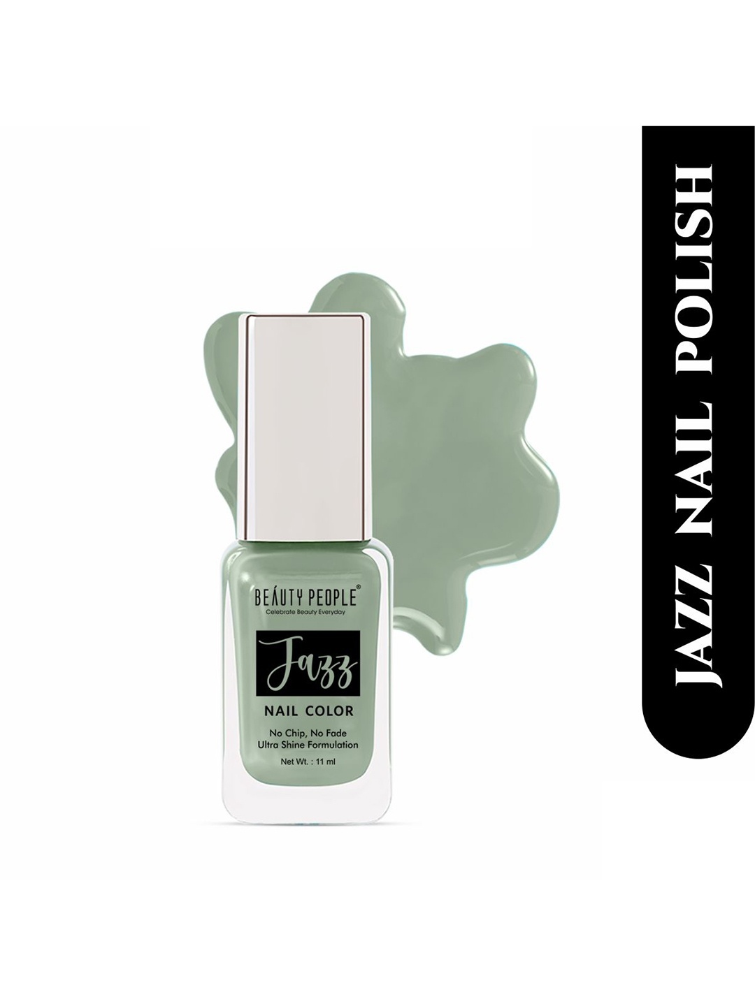 

Beauty People Jazz Nail Color With Ultra Shine Formula 11ml - Go Slow BP62, Green