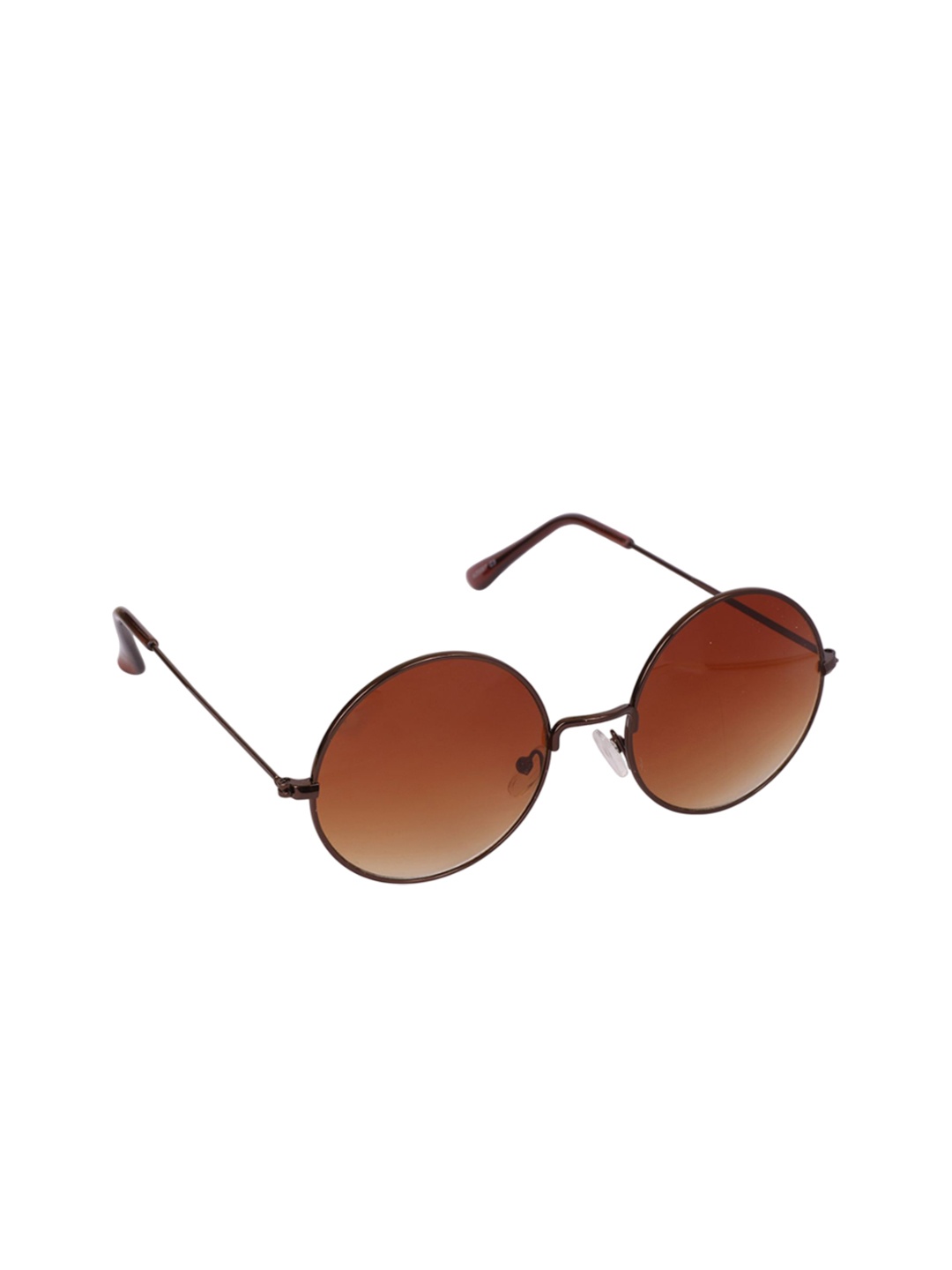 

SUNNIES Unisex Round Sunglasses with UV Protected Lens, Brown