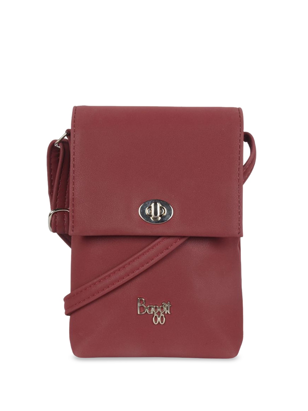 

Baggit PU Structured Tote Bag with Fringed, Red