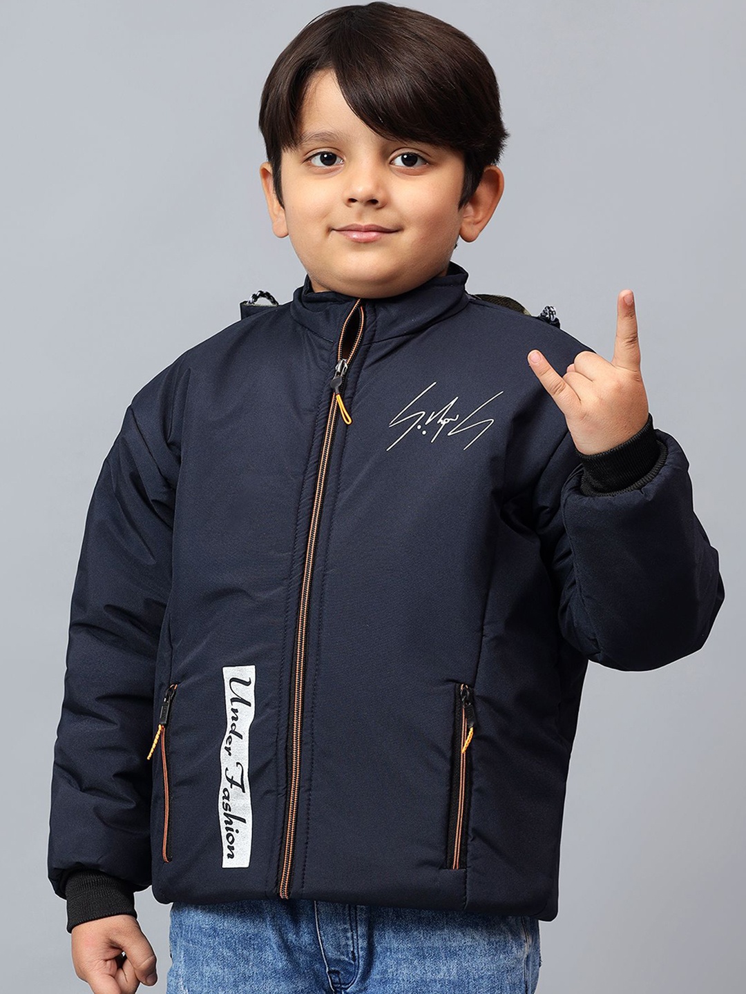

BAESD Boys Sporty Jacket, Navy blue