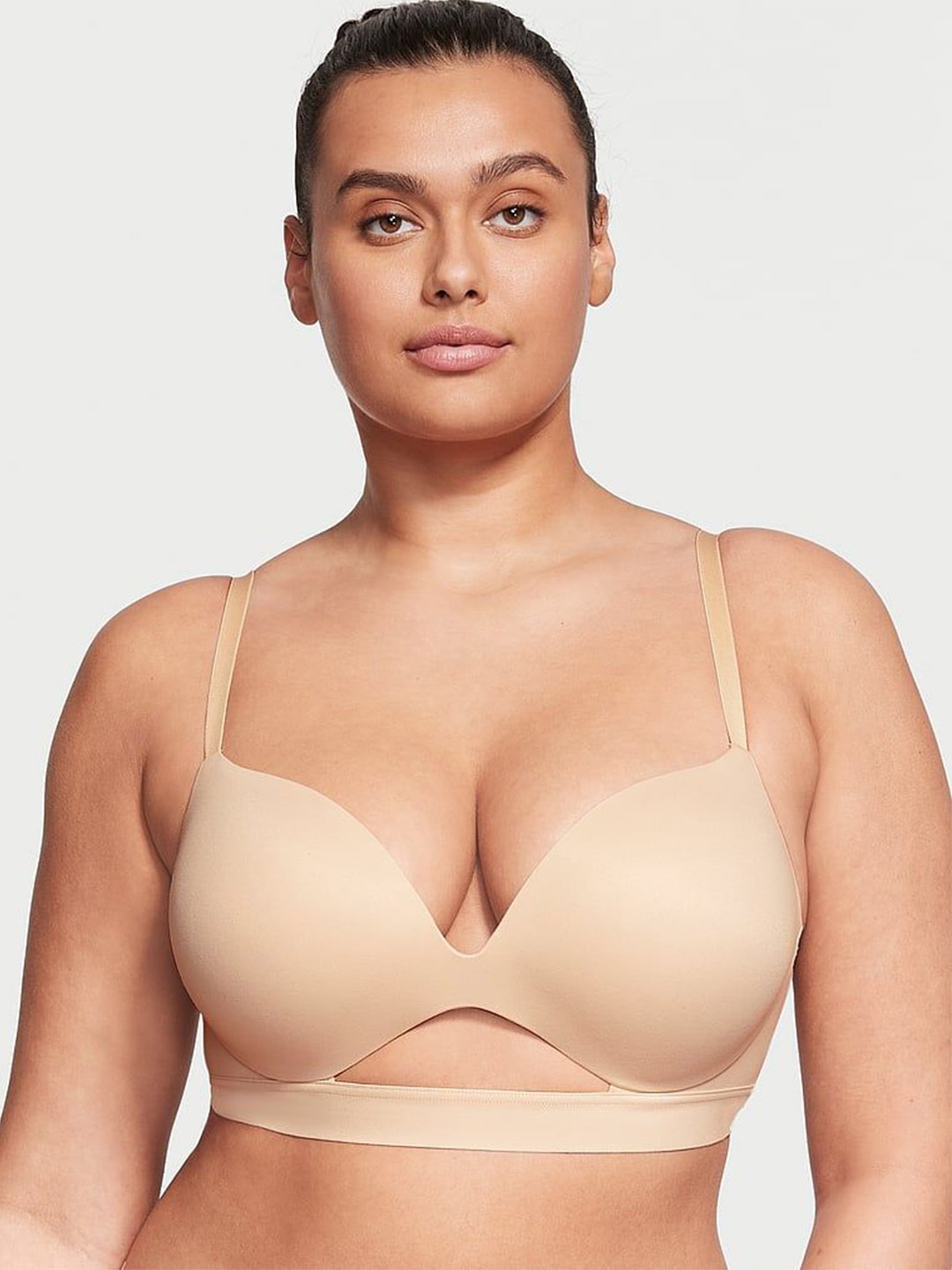 

Victoria's Secret Bra Medium Coverage Heavily Padded, Beige