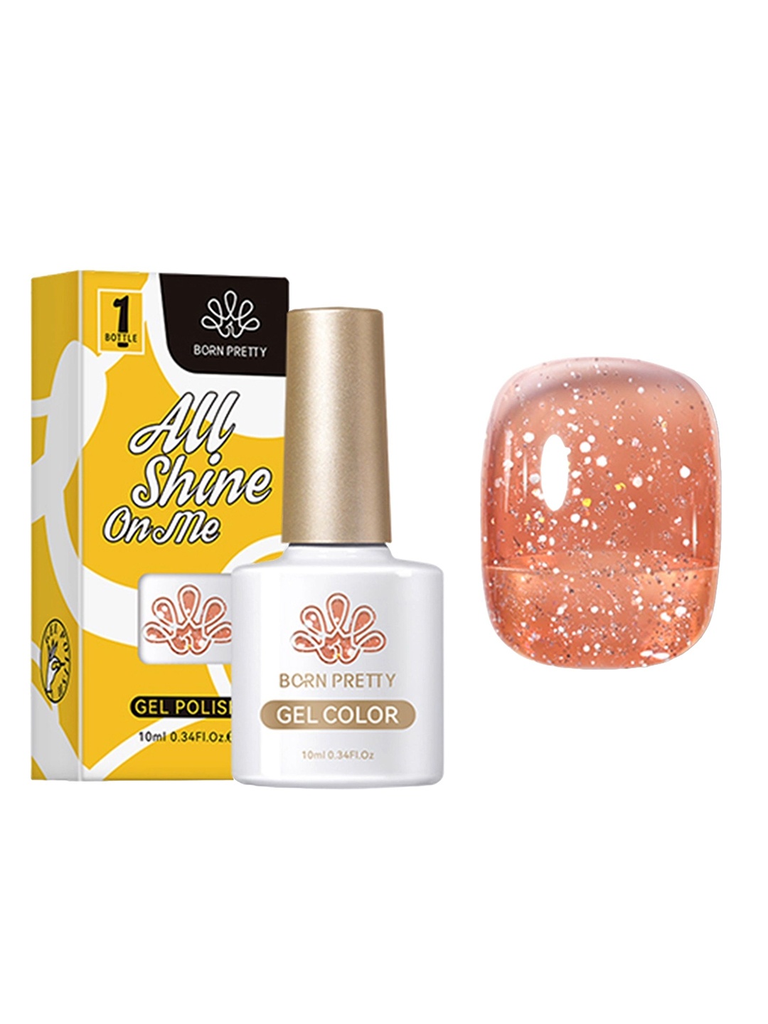 

BORN PRETTY All Shine On Me Gel Nail Polish - 10 ml - JN70, Brown