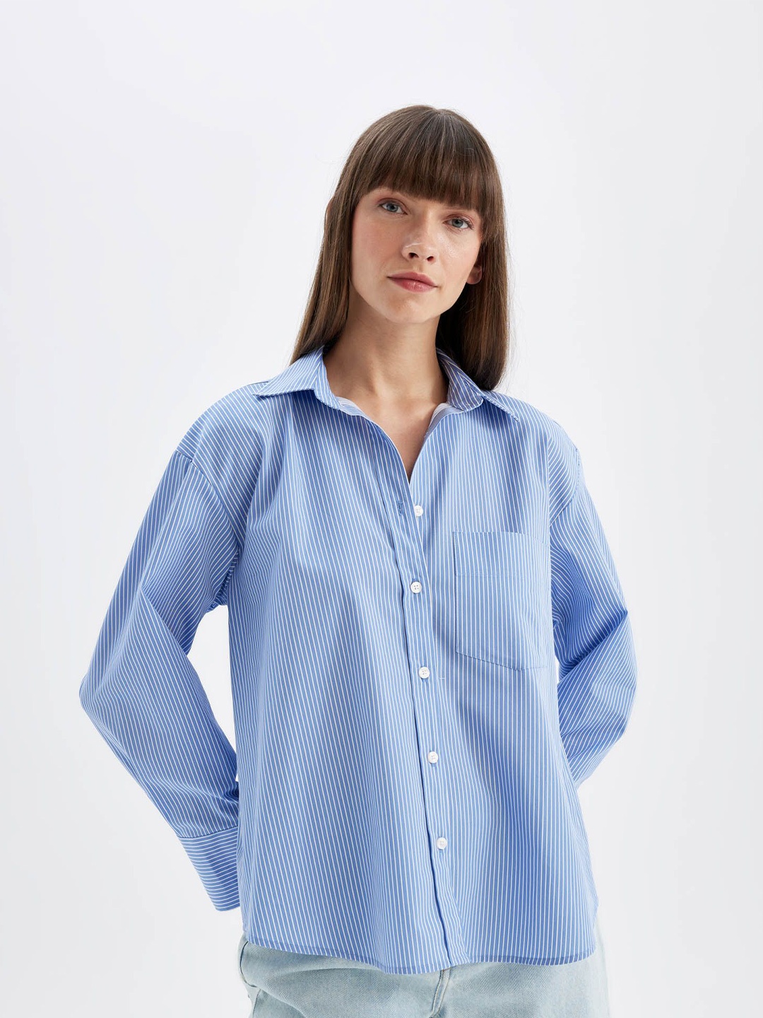 

DeFacto Women Opaque Casual Shirt, Na