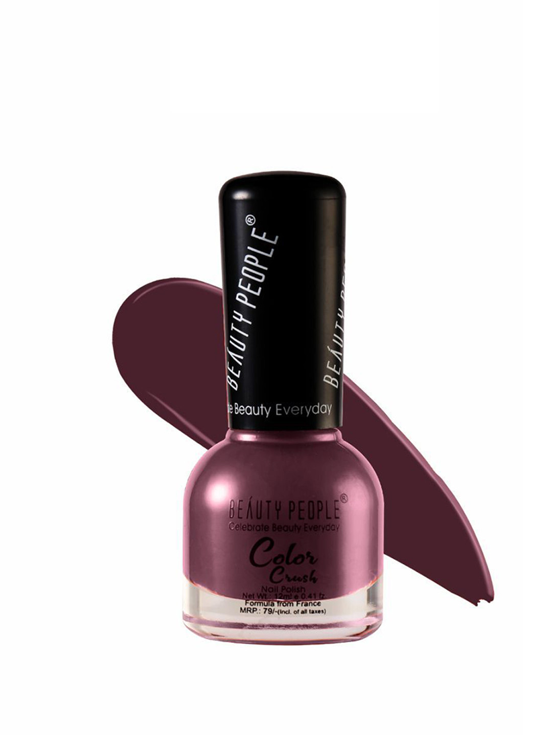 

Beauty People Color Crush Long Lasting Nail Polish 12ml - Premium Purple BP06, Burgundy