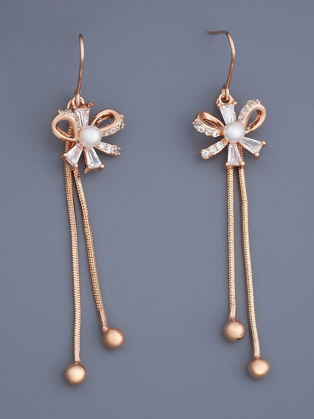 

Kushal's Fashion Jewellery Floral Drop Earrings, White