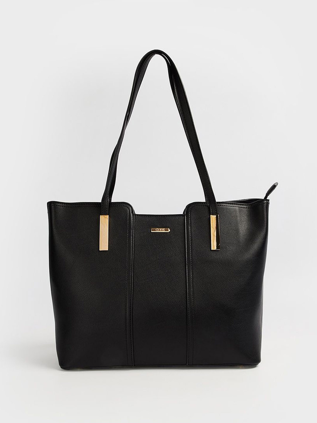

CODE by Lifestyle PU Oversized Structured Shoulder Bag, Black