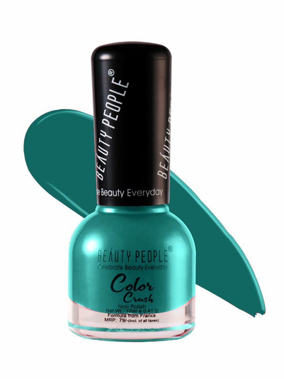 

Beauty People Color Crush Nail Polsih Shade-Tangy Turquoise-BP-14-12 ml, Blue