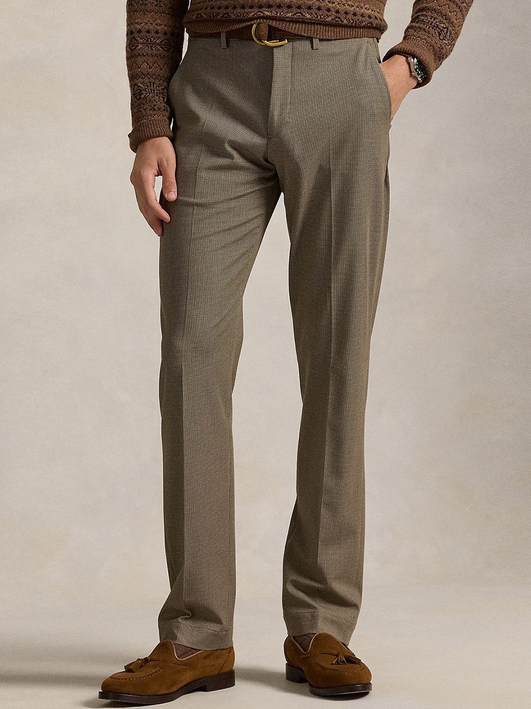

Polo Ralph Lauren Men Slim Fit Casual Trousers, Brown