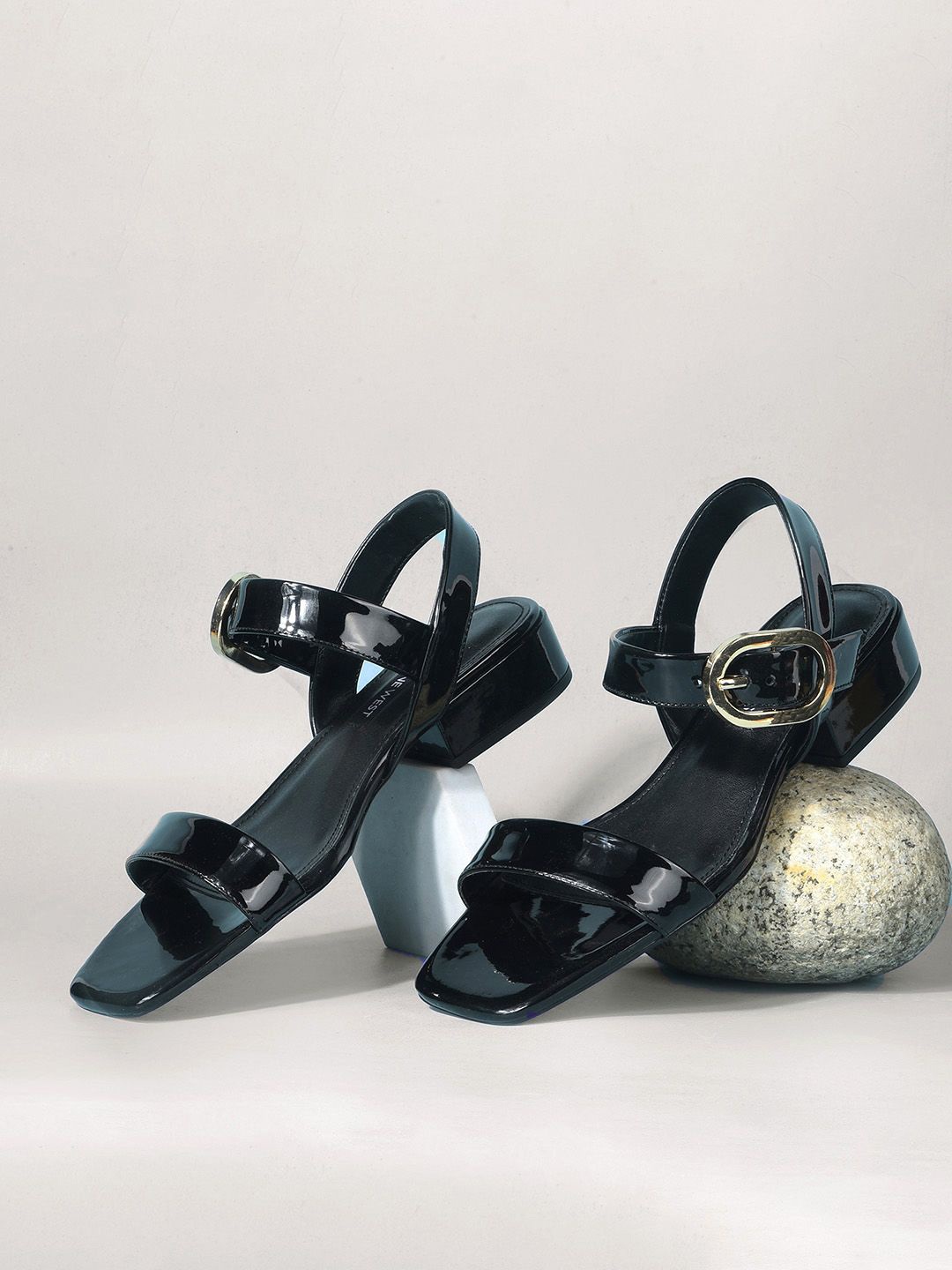 

Nine West Ethnic Block Sandals, Black