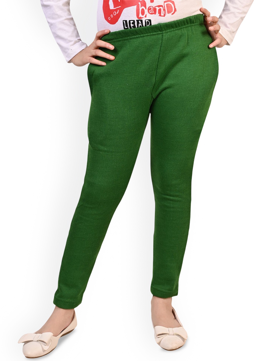 

BAESD Girls Ankle Length Leggings, Green