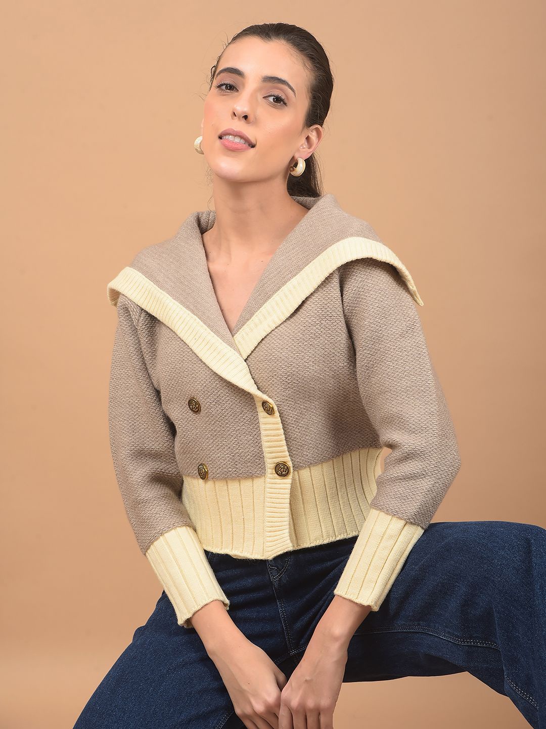 

Crimsoune Club Women Cardigan, Brown