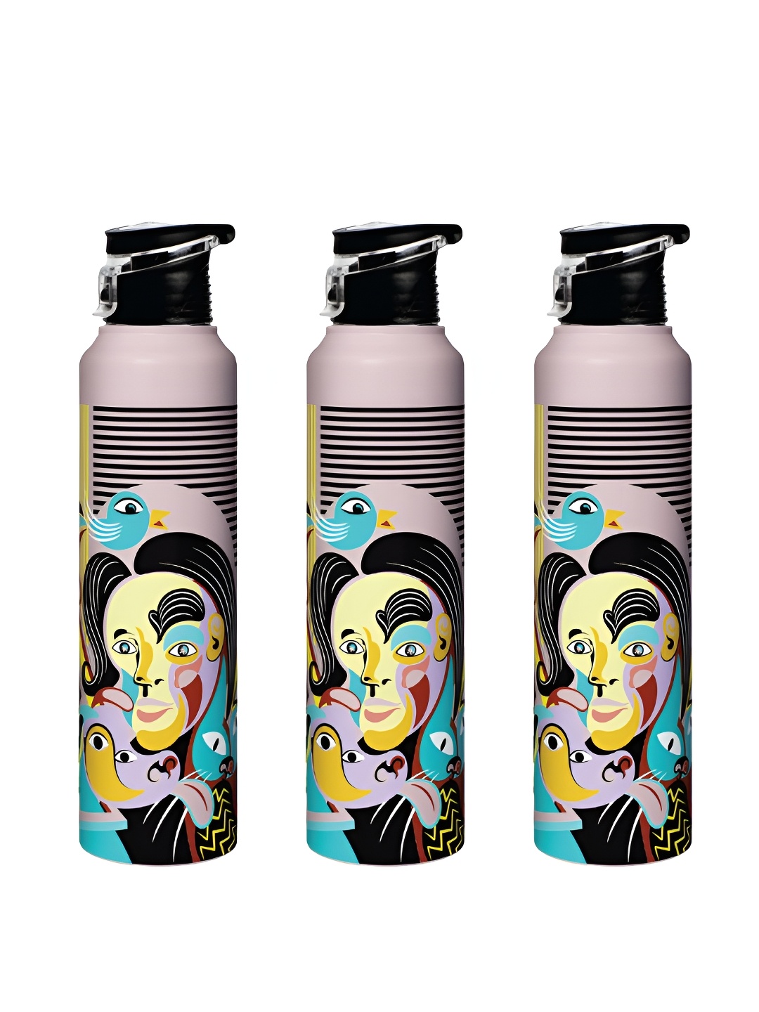 

Speedex Multicoloured Single Stainless Steel Solid Water Bottle, Multi