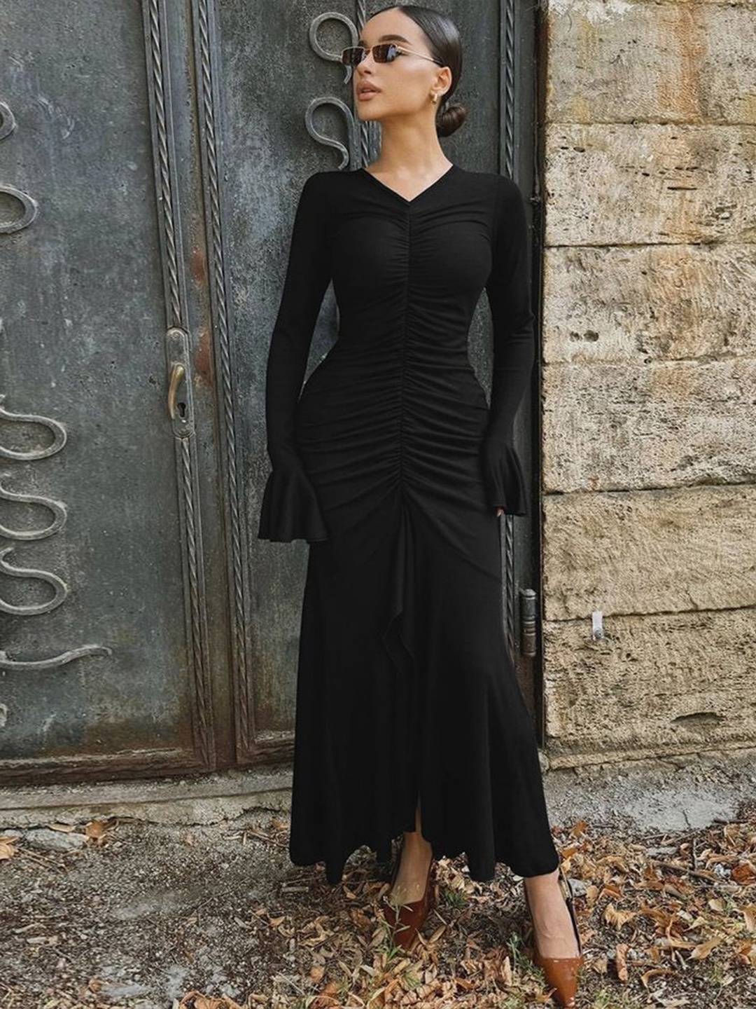 

LULU & SKY Maxi Dress, Black