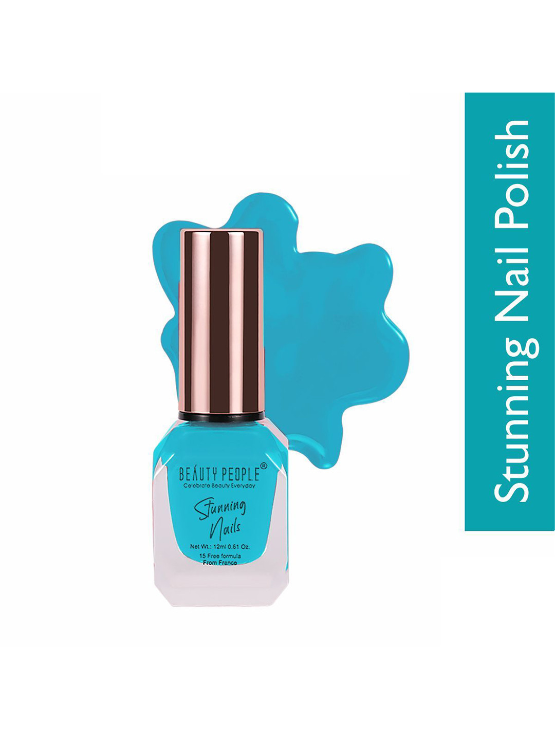 

Beauty People Stunning Long Lasting & Quick Drying Nail Polish 12ml - Bright Blue BP76