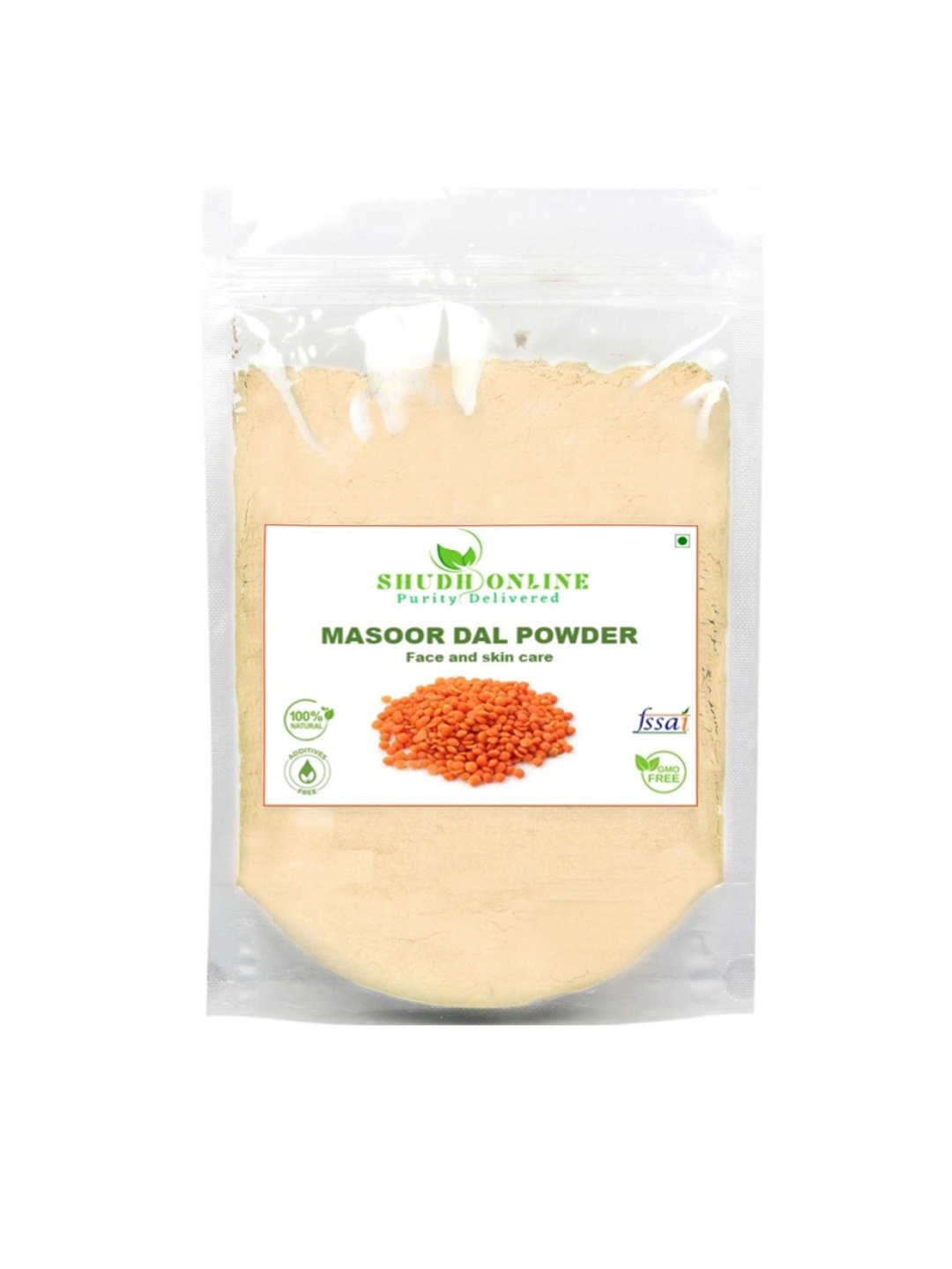 

Shudh Online Masoor Dal Powder Pack For Skin & Face Care - 2000 g, Orange