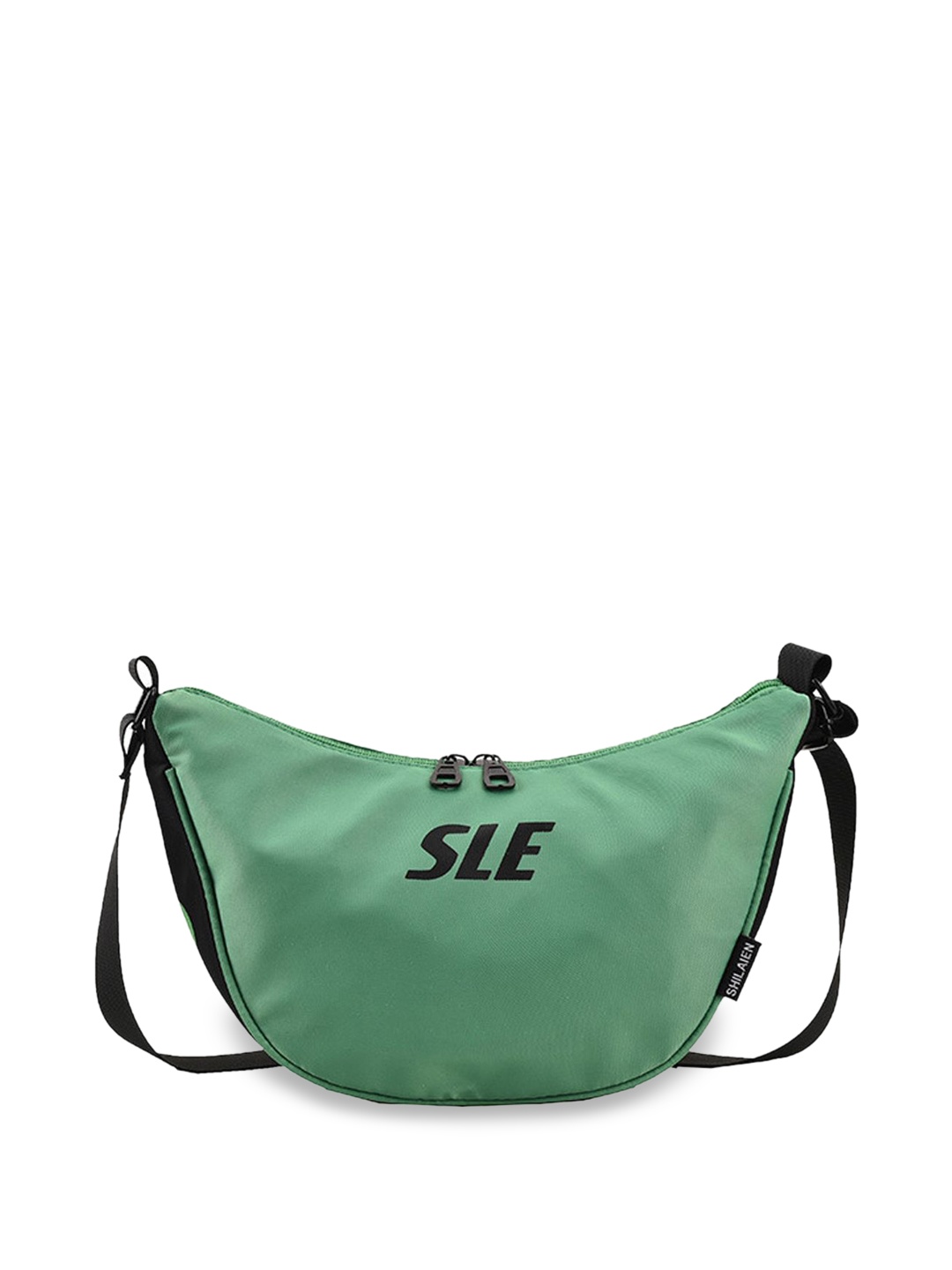 

StyleCast Green & Black Printed Structured Shoulder Bag