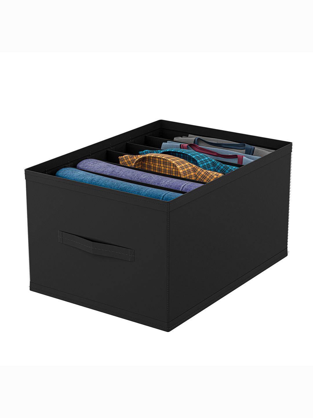 

Kuber Industries Black Set of 1 Regular Drawer Organiser Organisers