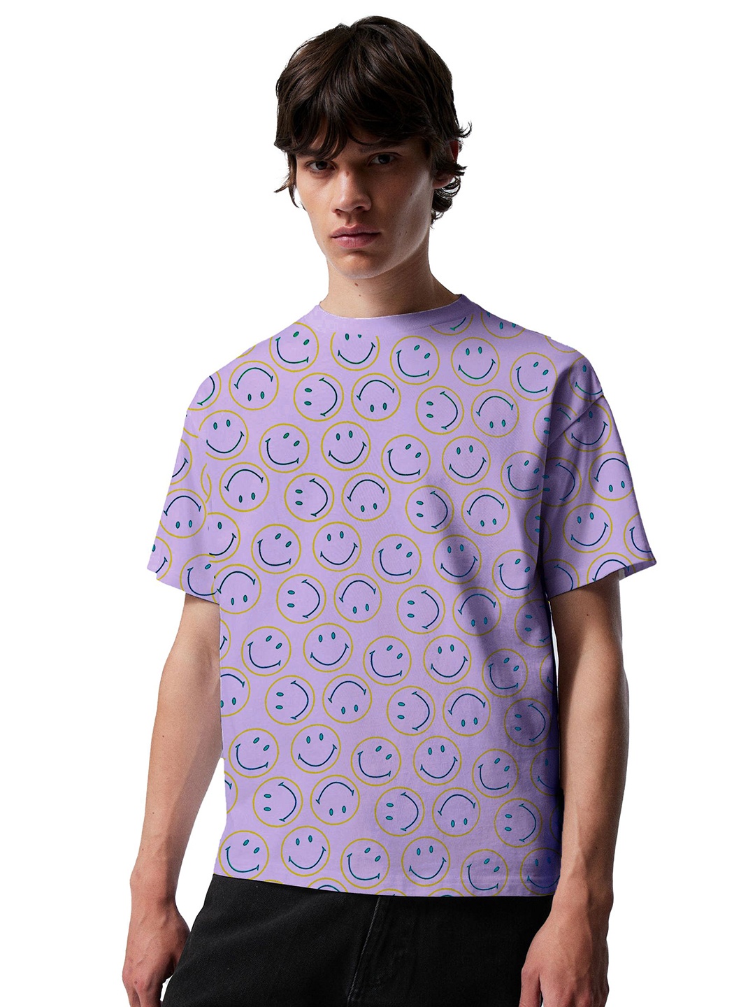 

SONIBROS Men Printed Pockets T-shirt, Purple