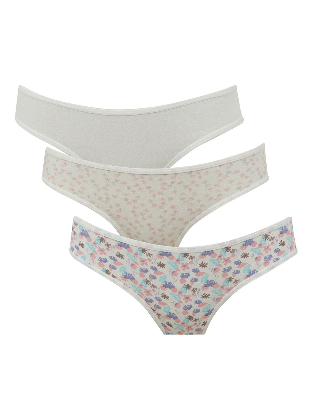 

DeFacto Pack Of 2 Abstract Printed Basic Briefs 235766052, White